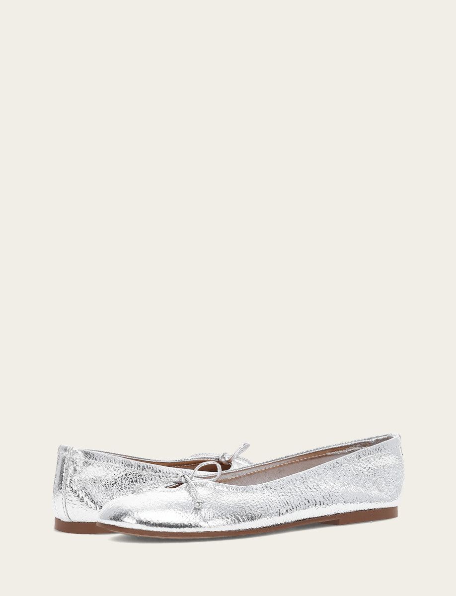 Women's Silver Emma Ballet Shoe - Silver
