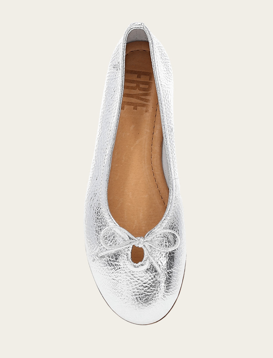 Women's Silver Emma Ballet Shoe - Silver