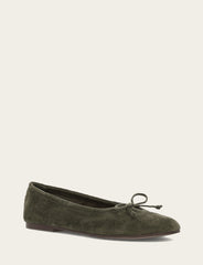 Women's Dark Olive Emma Ballet Shoe - Dark Olive