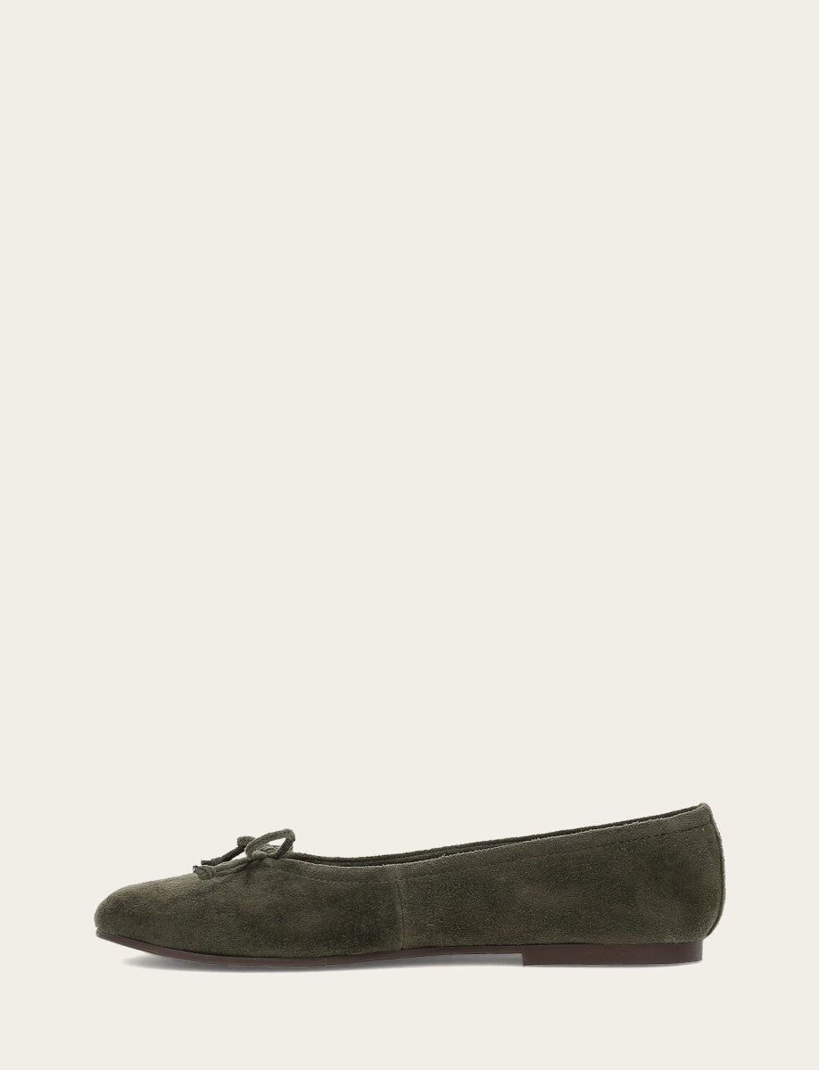 Women's Dark Olive Emma Ballet Shoe - Dark Olive