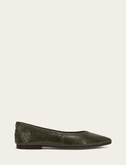 Women's Dark Olive Heather Ballet Shoe - Dark Olive