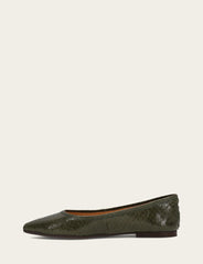 Women's Dark Olive Heather Ballet Shoe - Dark Olive