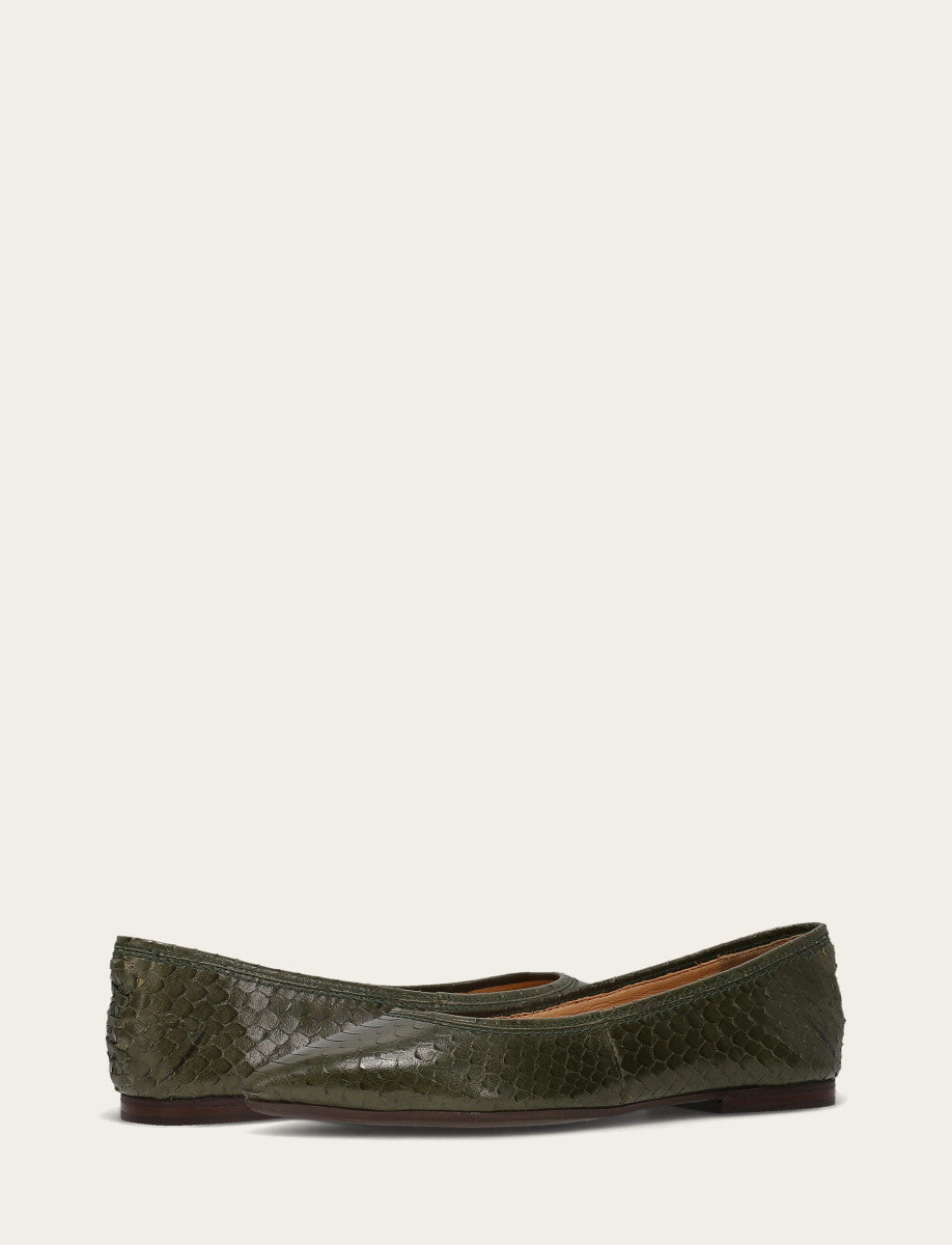 Women's Dark Olive Heather Ballet Shoe - Dark Olive