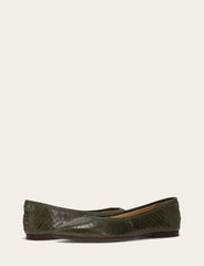 Women's Dark Olive Heather Ballet Shoe - Dark Olive