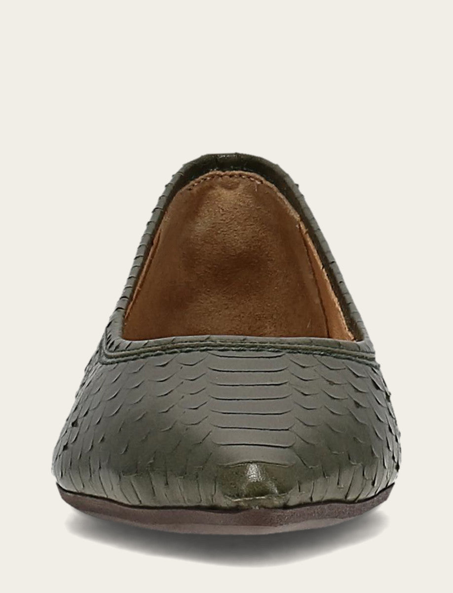 Women's Dark Olive Heather Ballet Shoe - Dark Olive