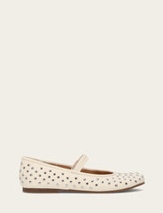 Women's Ecru Emma Studded Mary Jane Shoe - Ecru