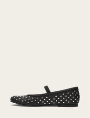 Women's Black Emma Studded Mary Jane Shoe - Black