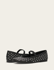 Women's Black Emma Studded Mary Jane Shoe - Black