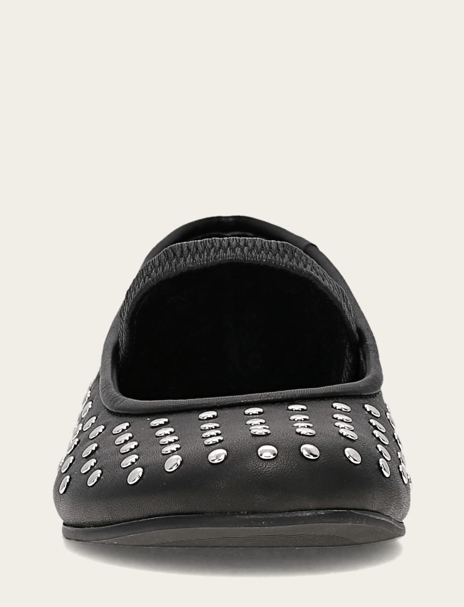 Women's Black Emma Studded Mary Jane Shoe - Black