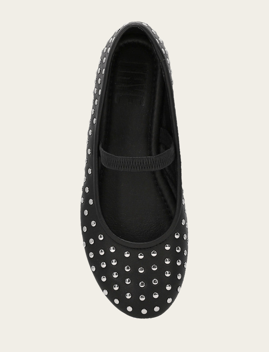 Women's Black Emma Studded Mary Jane Shoe - Black