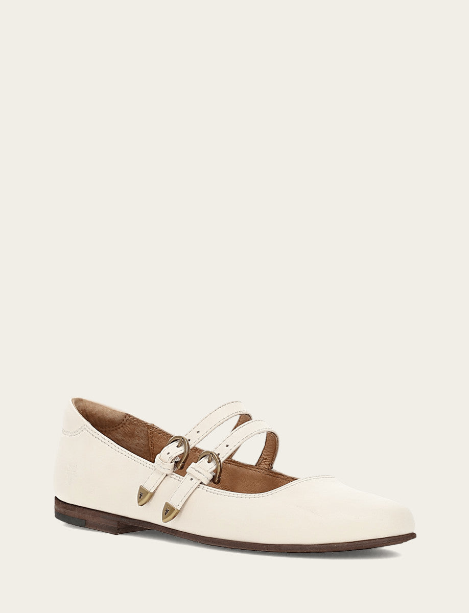 Women's Ecru Carson Multi Mary Jane Shoe - Ecru