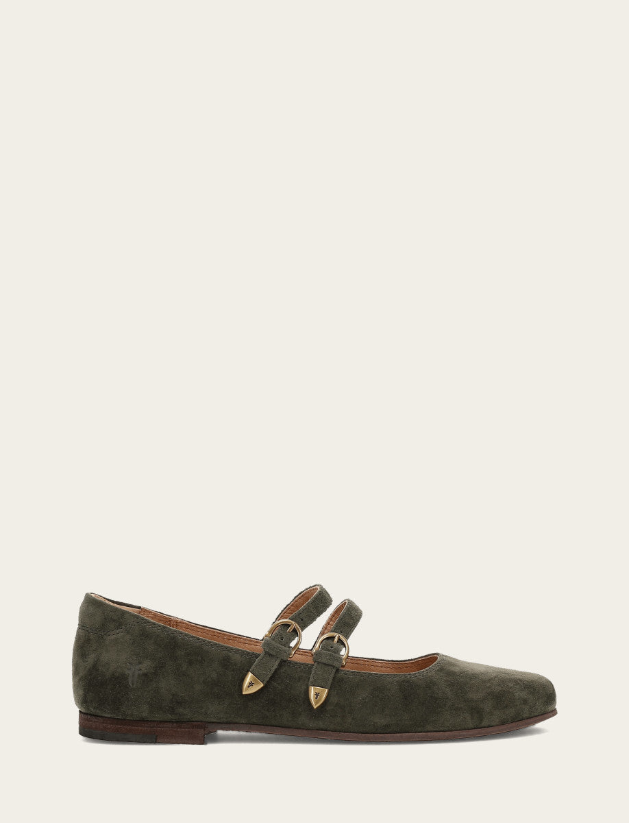 Women's Dark Olive Carson Multi Mary Jane Shoe - Dark Olive
