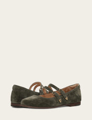 Women's Dark Olive Carson Multi Mary Jane Shoe - Dark Olive