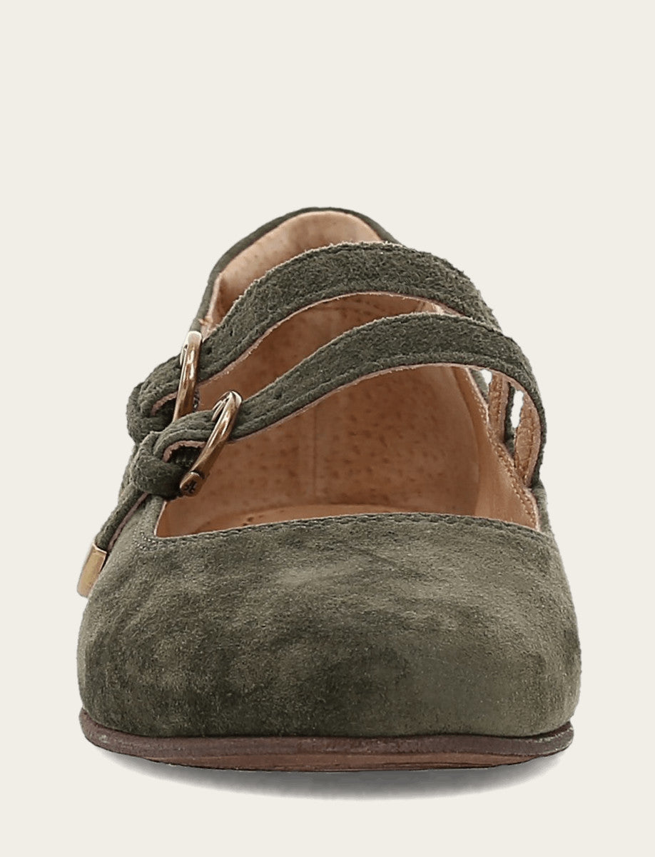 Women's Dark Olive Carson Multi Mary Jane Shoe - Dark Olive