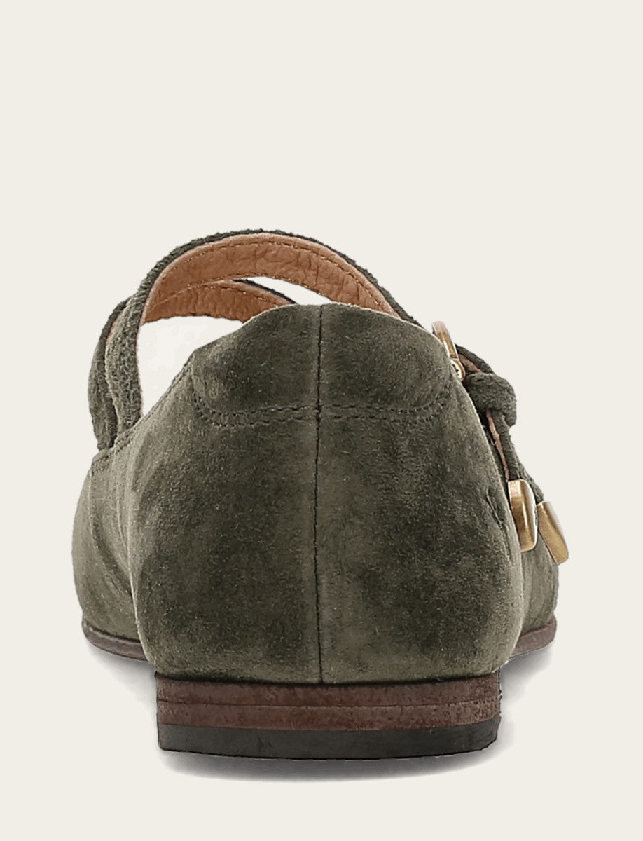 Women's Dark Olive Carson Multi Mary Jane Shoe - Dark Olive