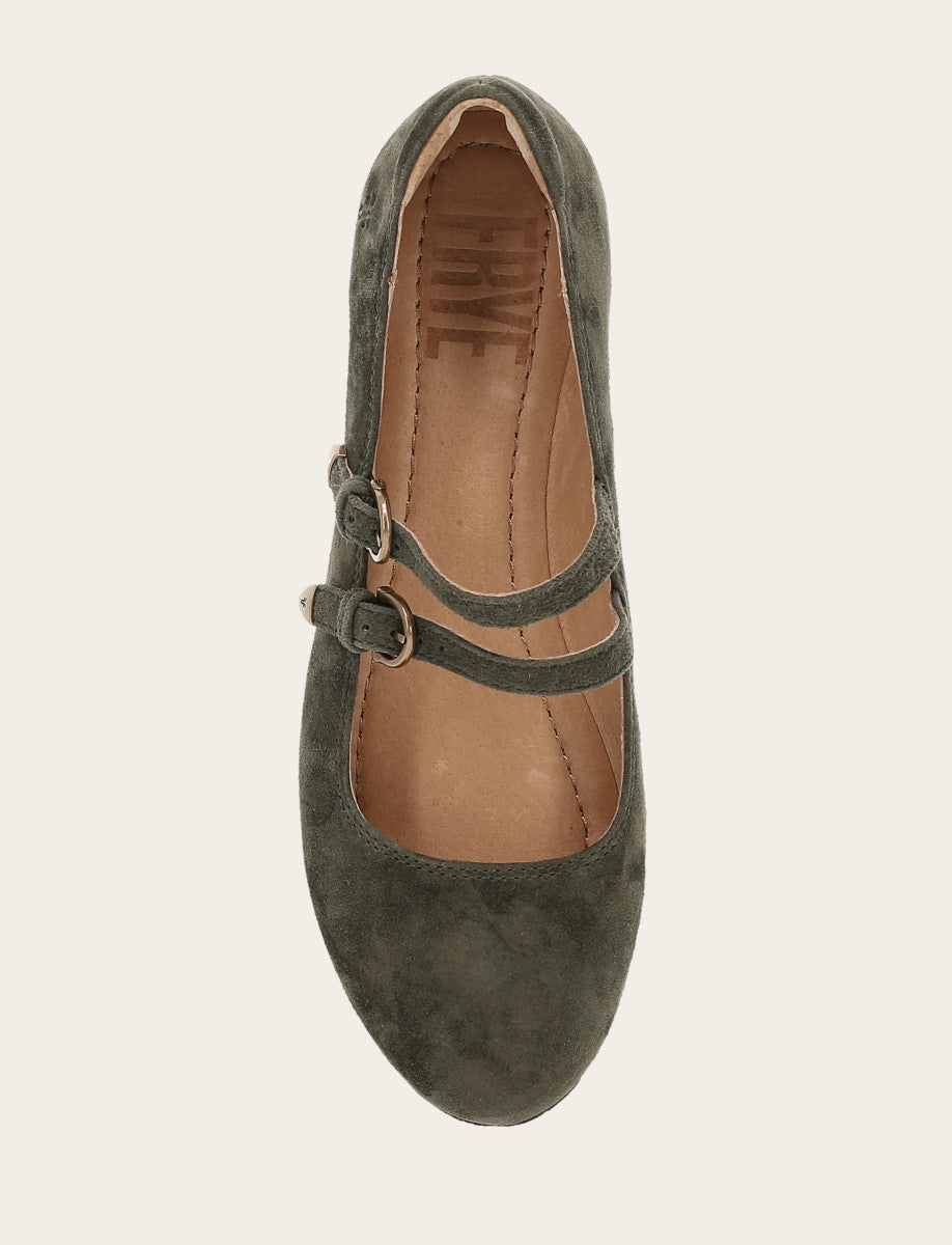 Women's Dark Olive Carson Multi Mary Jane Shoe - Dark Olive