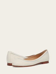 Women's White Carson Ballet Flats - White