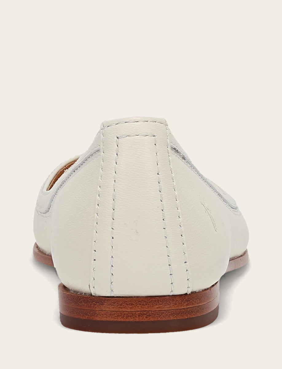 Women's White Carson Ballet Flats - White
