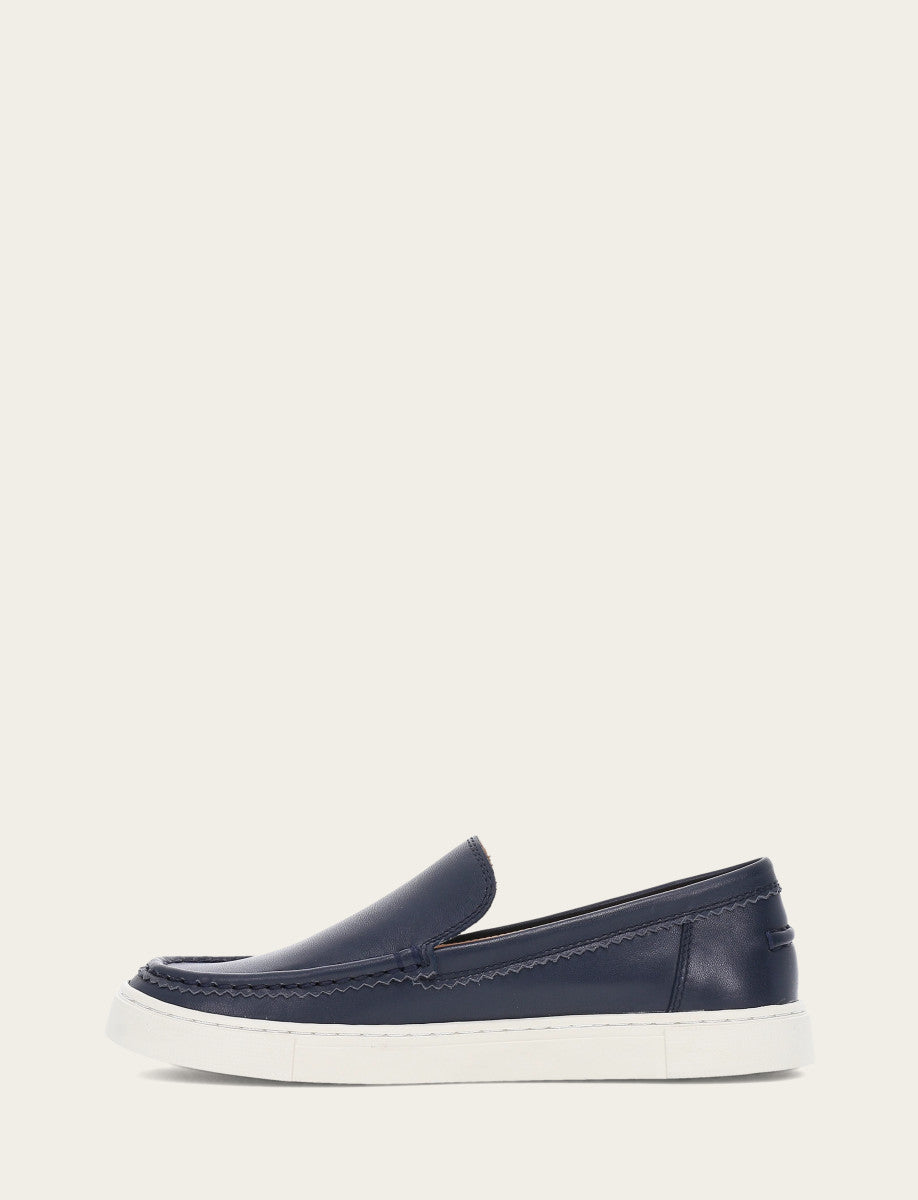 Women's Navy Ivy Venetian Loafers - Navy