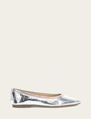 Women's Silver Heather Ballet Flats - Silver