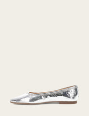 Women's Silver Heather Ballet Flats - Silver