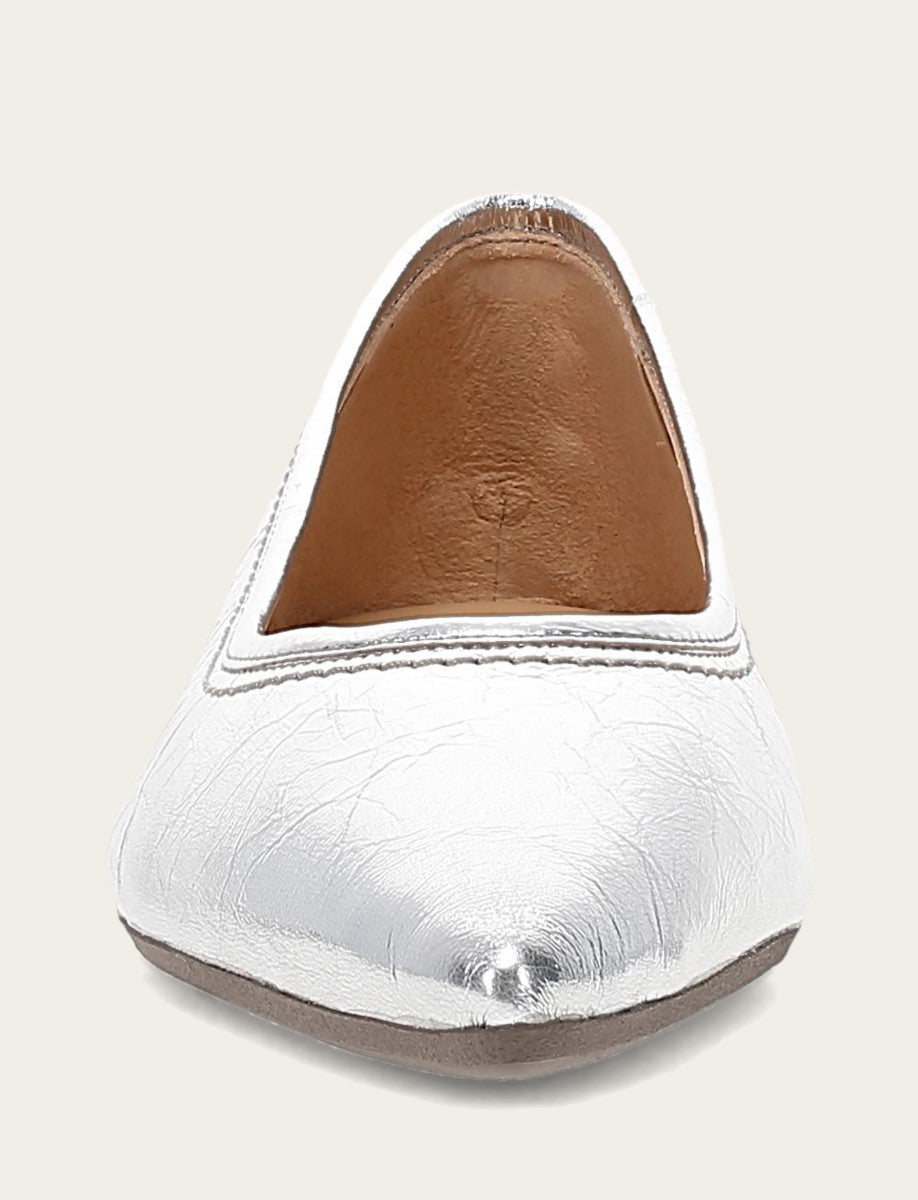 Women's Silver Heather Ballet Flats - Silver
