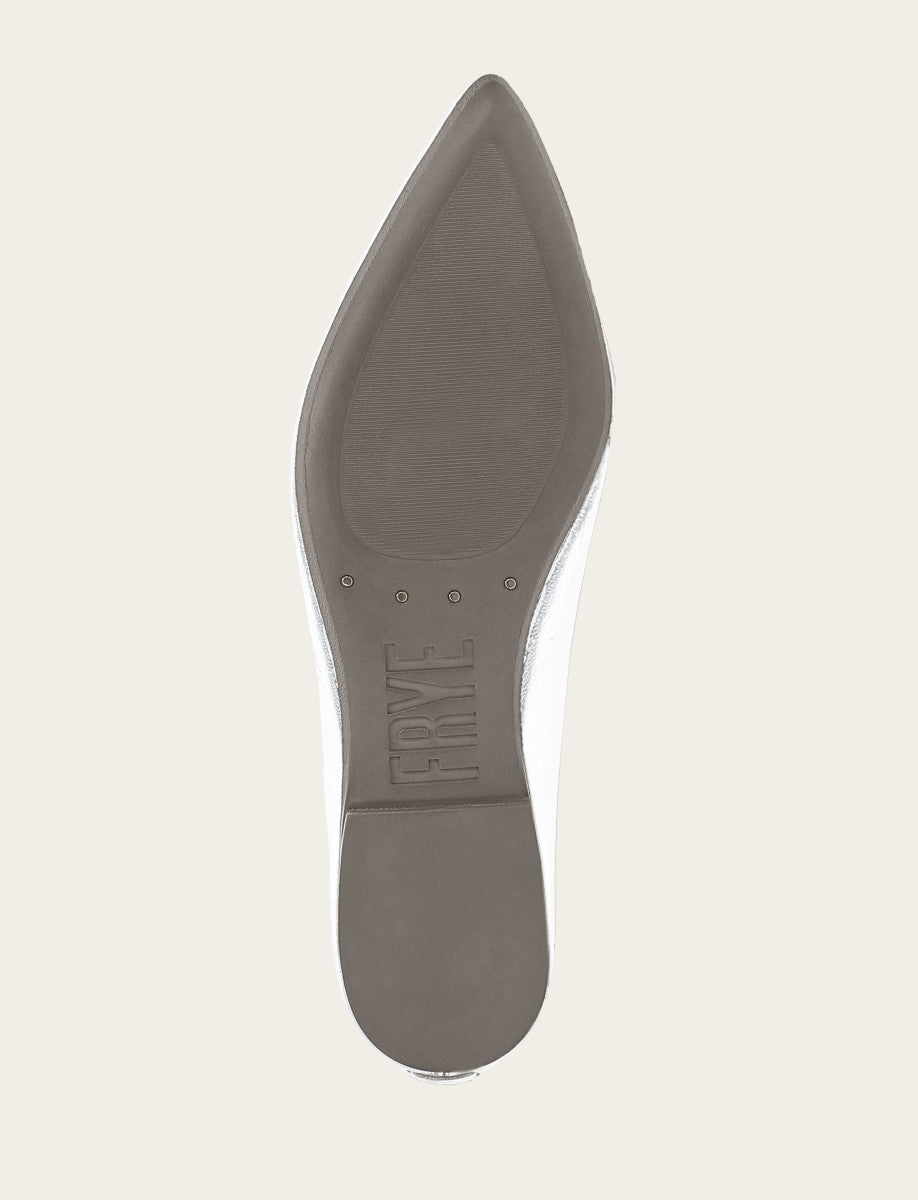 Women's Silver Heather Ballet Flats - Silver