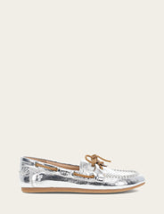 Women's Silver Naya Boat Shoes - Silver