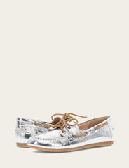 Women's Silver Naya Boat Shoes - Silver