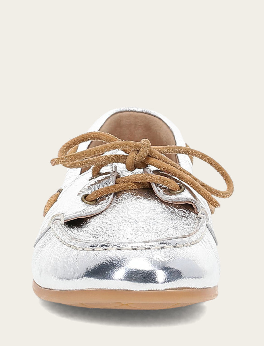 Women's Silver Naya Boat Shoes - Silver