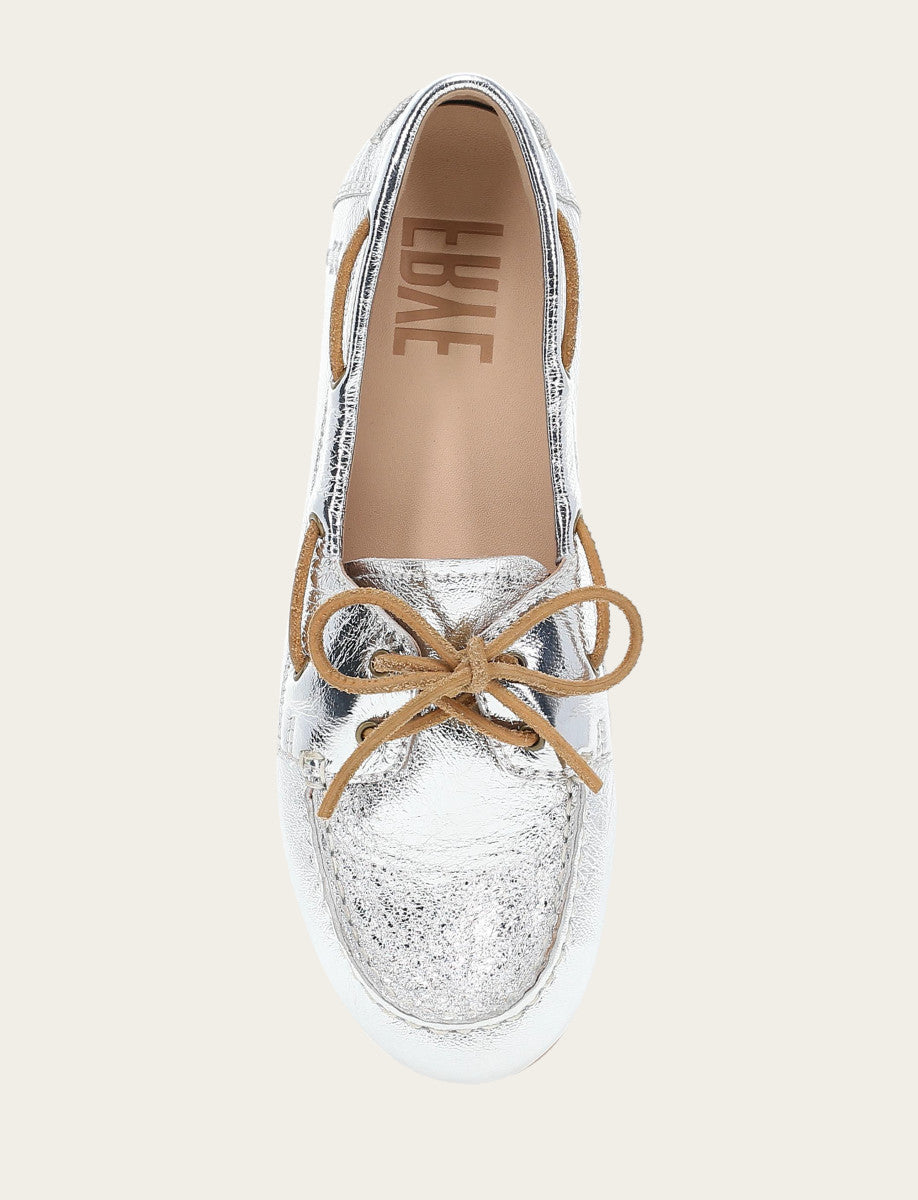 Women's Silver Naya Boat Shoes - Silver