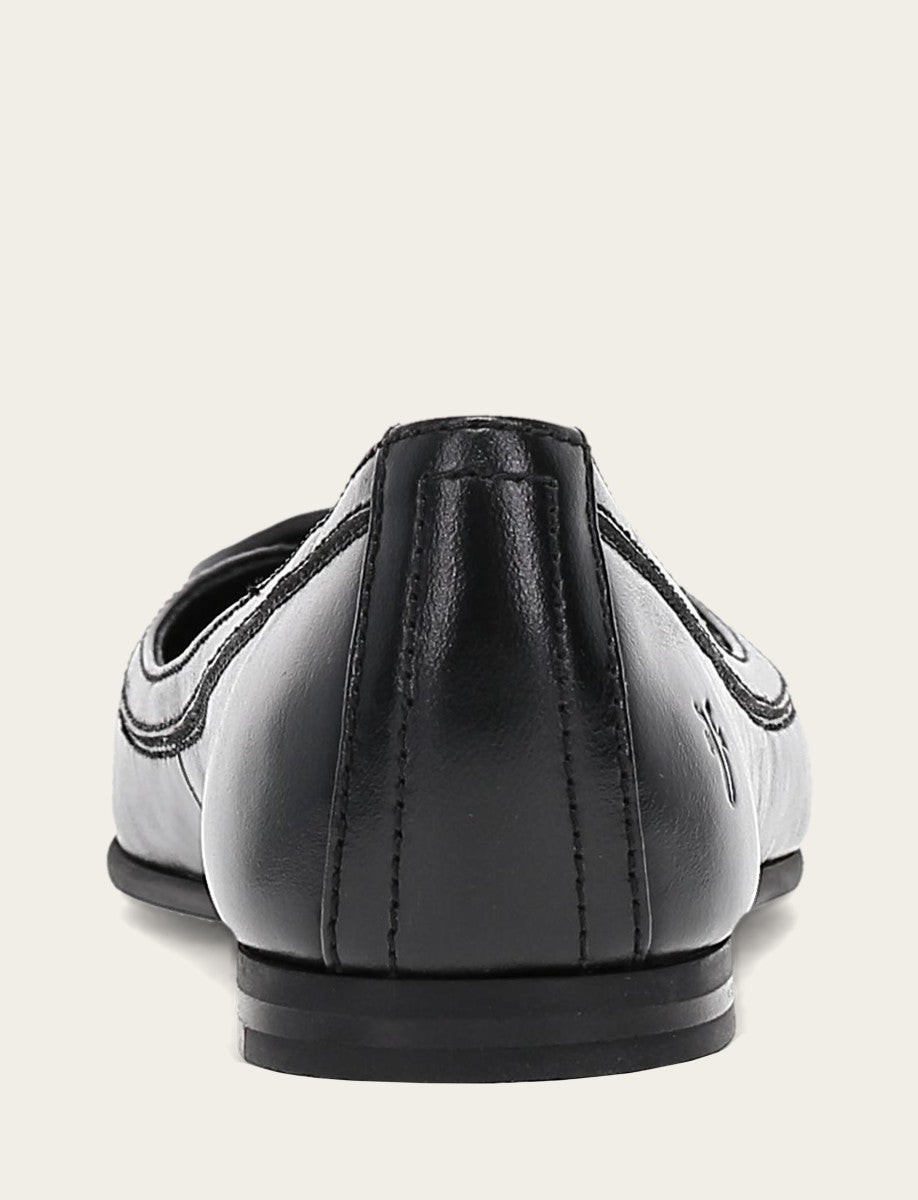 Women's Black Carson Logo Ballet Flats - Black