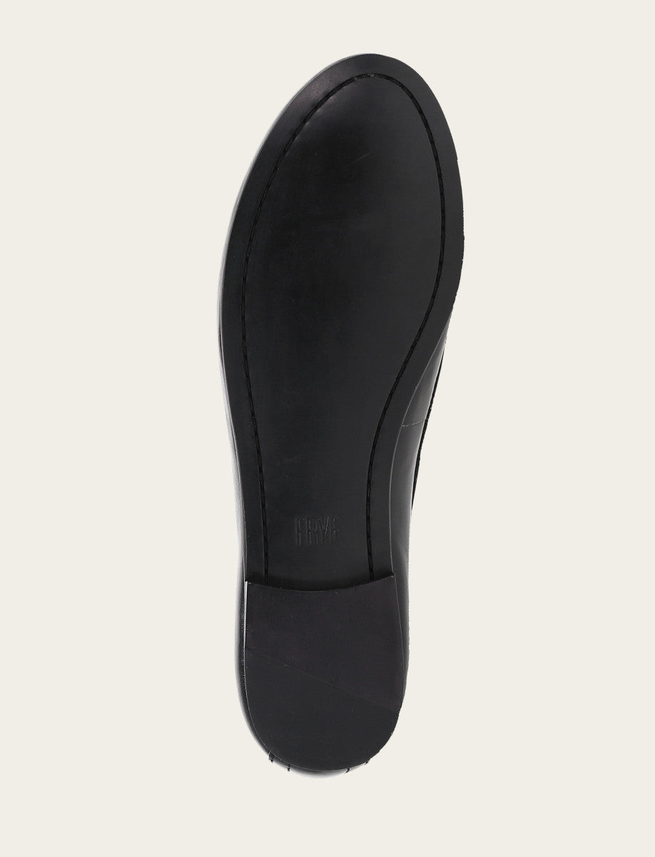 Women's Black Carson Logo Ballet Flats - Black