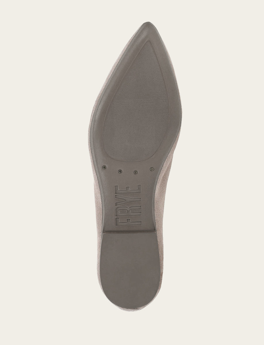 Women's Taupe Heather Ballet Flats - Taupe