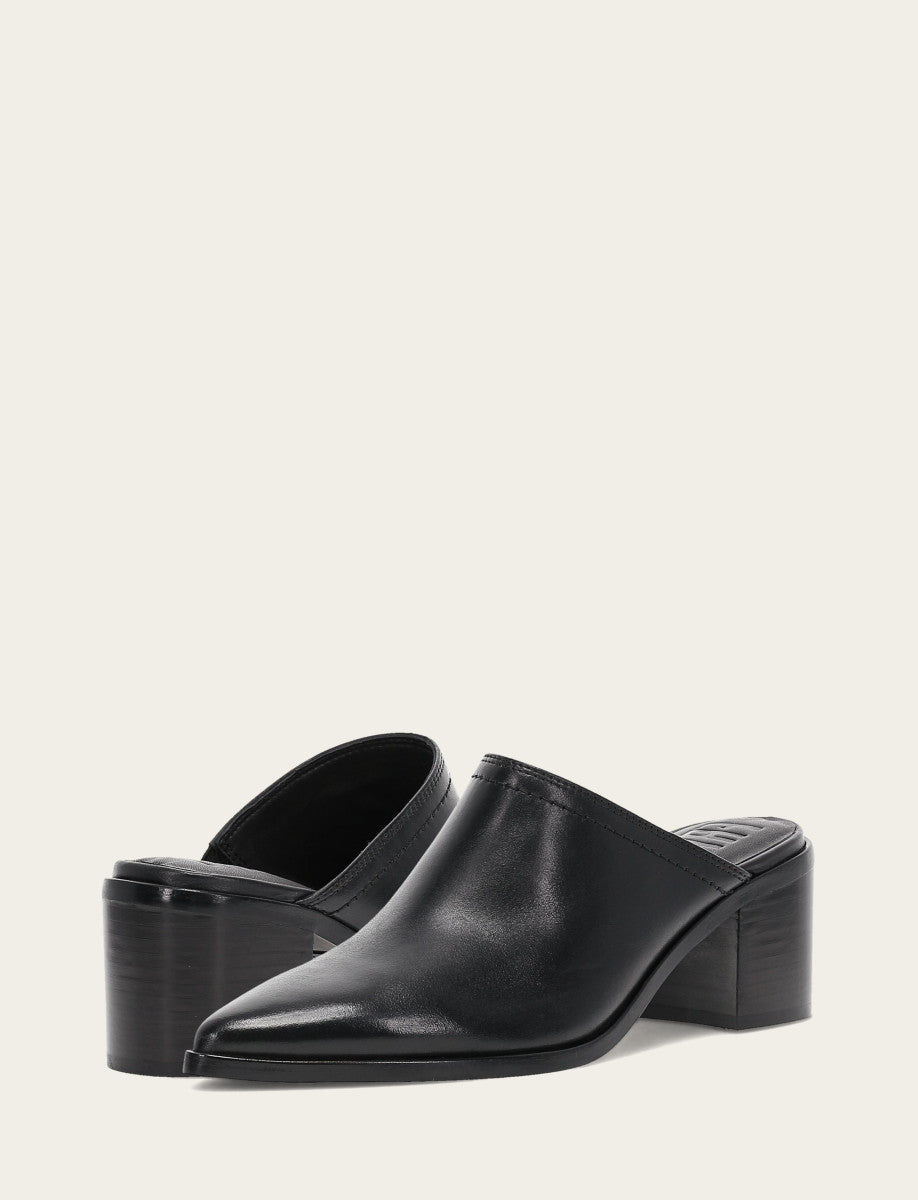 Women's Black Sadie Mules - Black