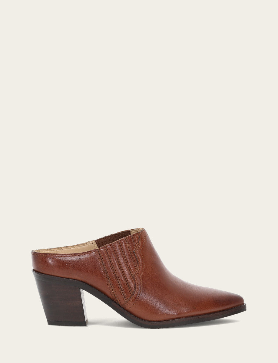 Women's Cinnamon Sara Western Mules - Cinnamon