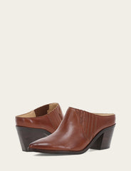 Women's Cinnamon Sara Western Mules - Cinnamon