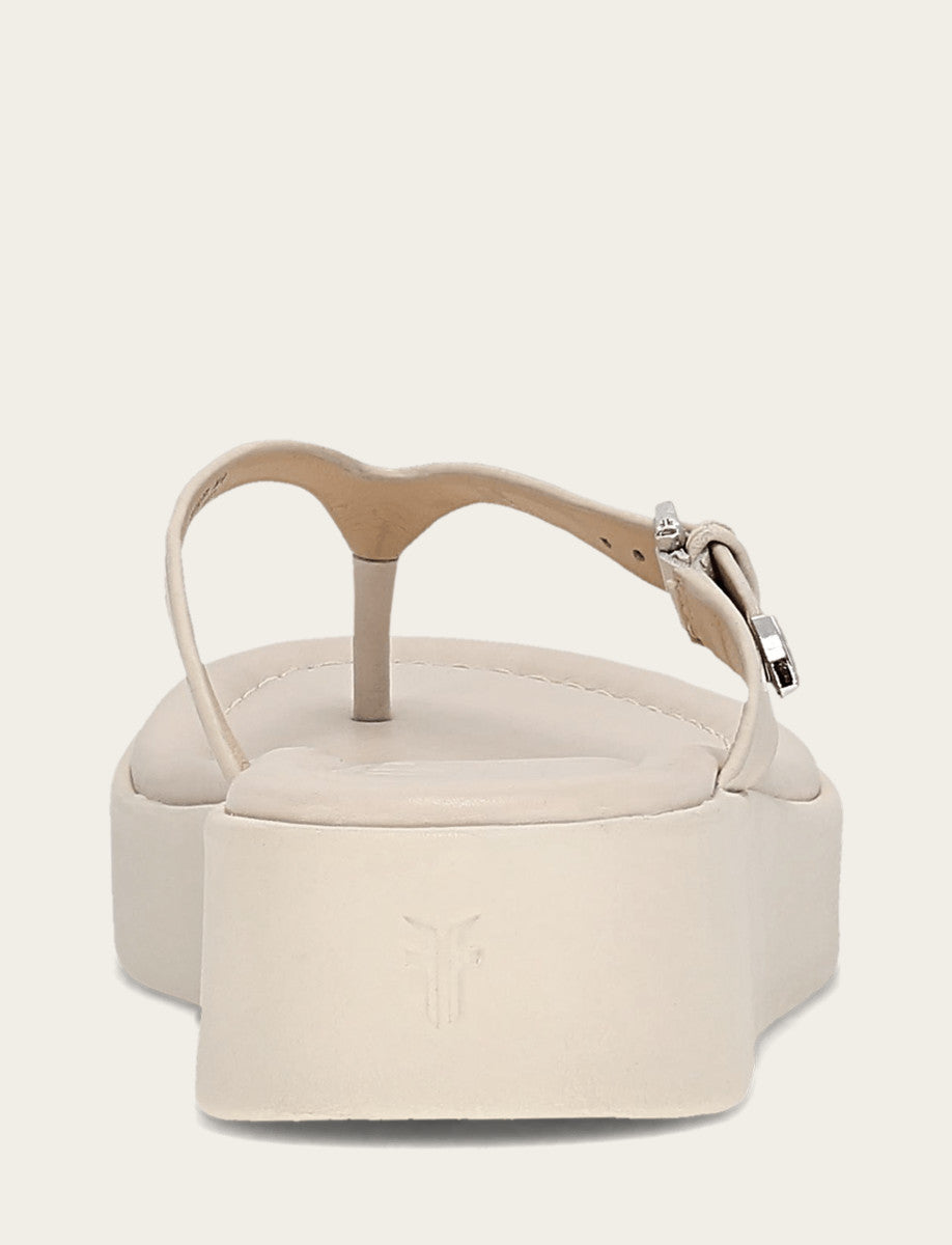 Women's Ivory Maya Buckle Thong Sandals - Ivory