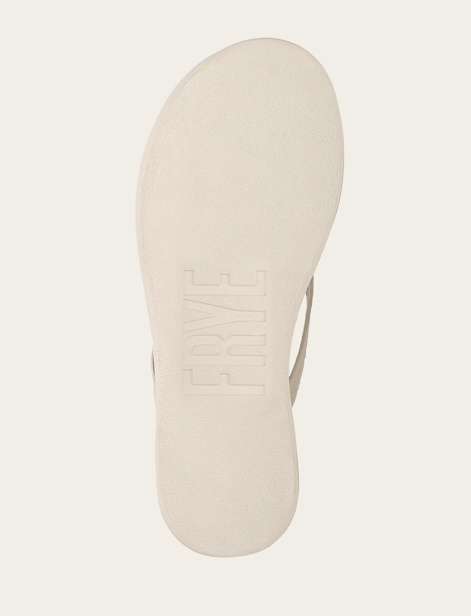 Women's Ivory Maya Buckle Thong Sandals - Ivory