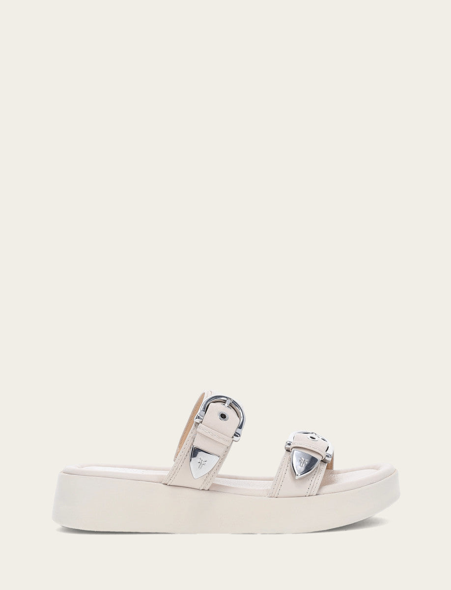 Women's Ivory Maya Buckle Sandals - Ivory