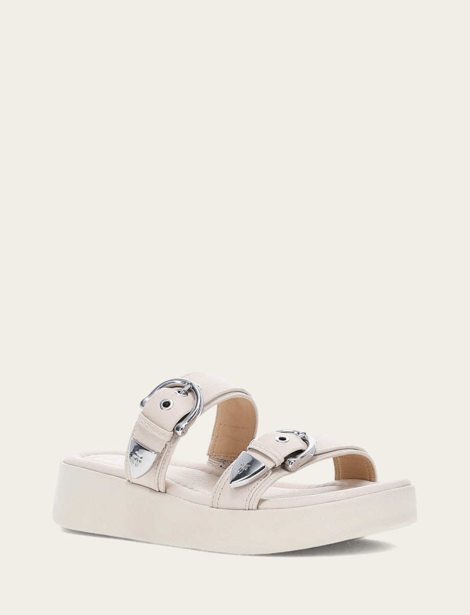 Women's Ivory Maya Buckle Sandals - Ivory