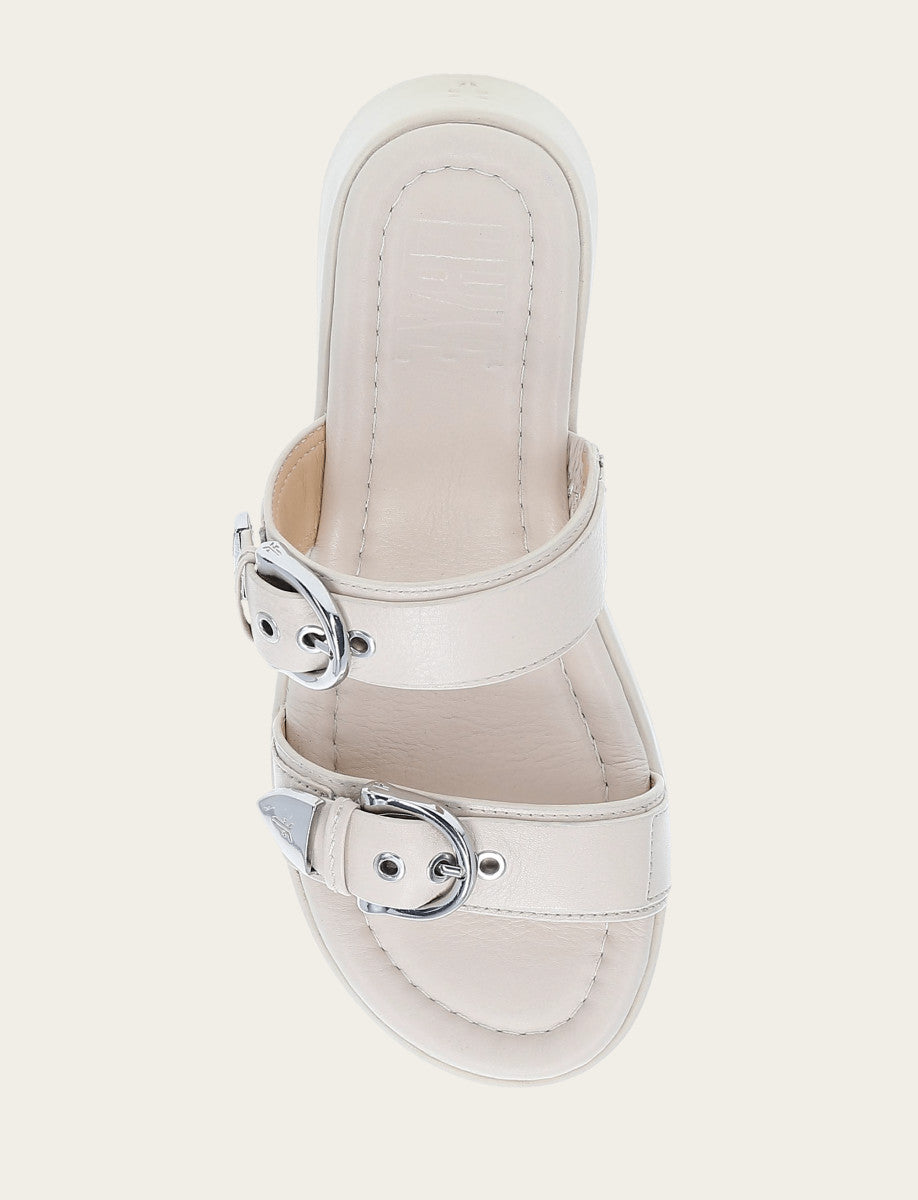 Women's Ivory Maya Buckle Sandals - Ivory