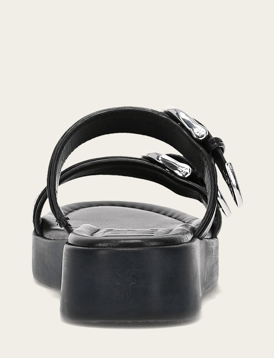 Women's Black Maya Buckle Sandals - Black