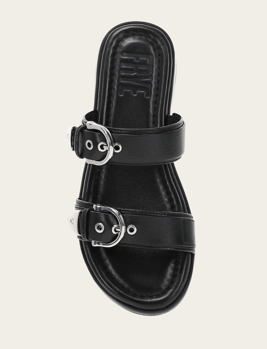 Women's Black Maya Buckle Sandals - Black