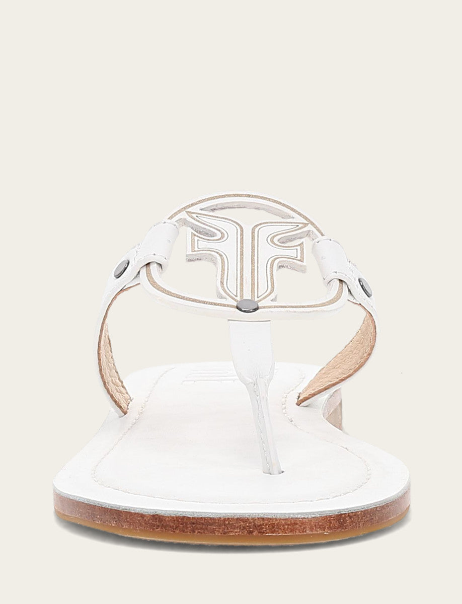Women's White Taylor Logo Sandals - White