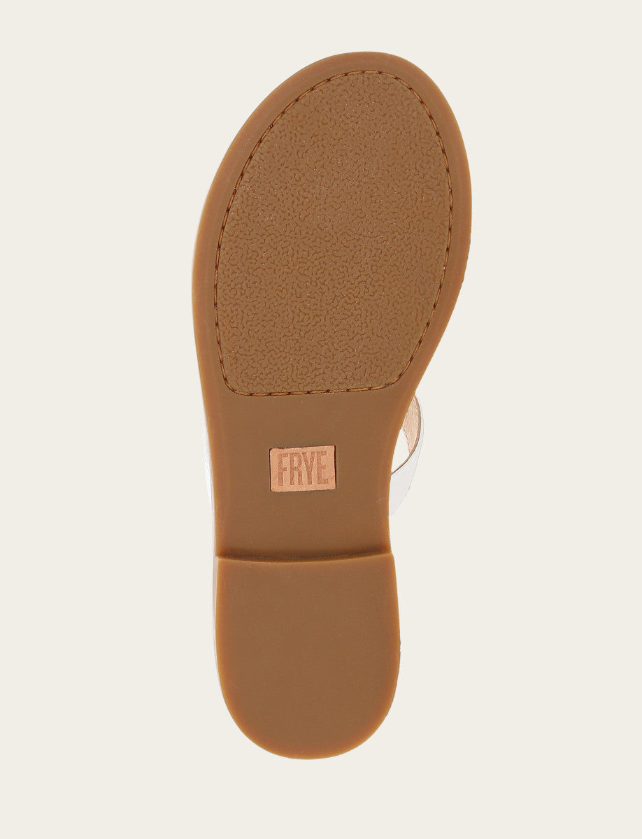 Women's White Taylor Logo Sandals - White