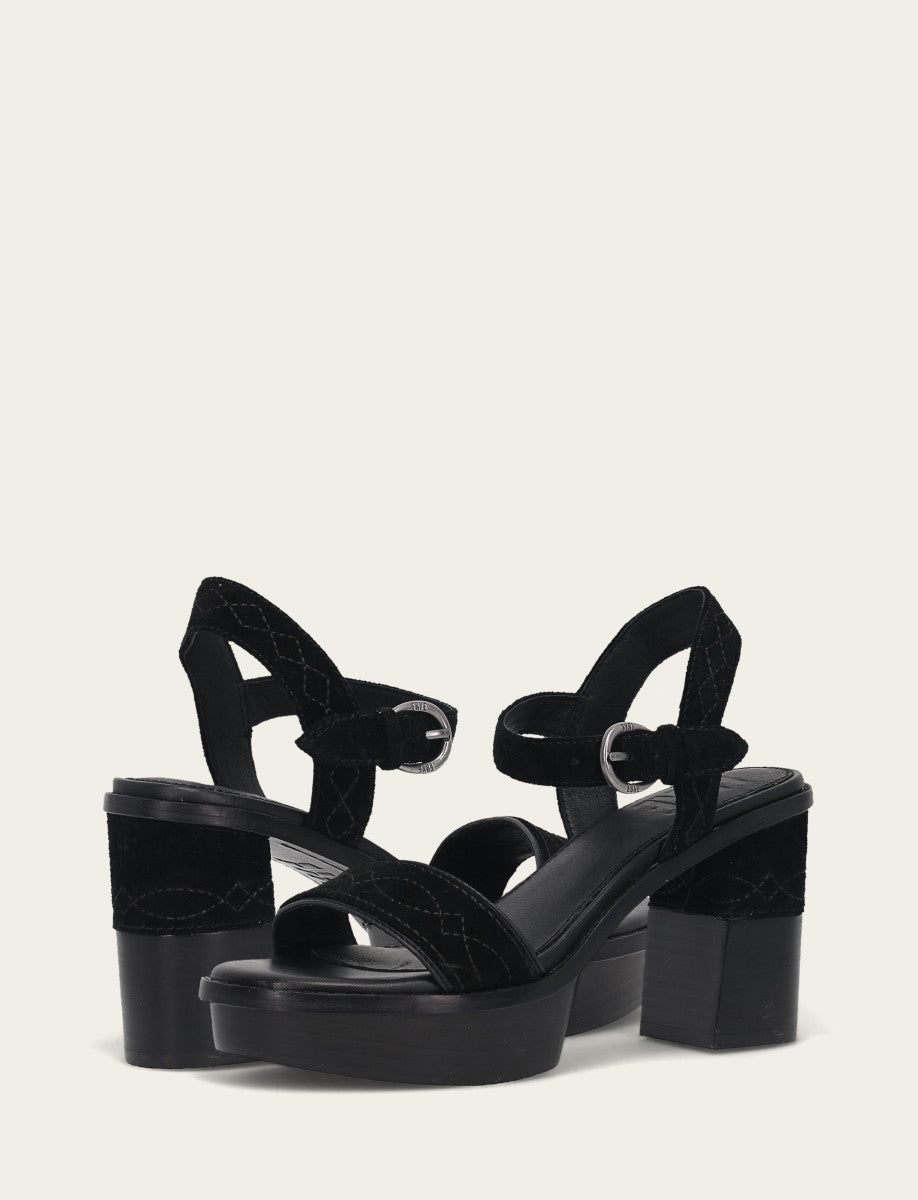 Women’s Black Pipa Woodstock Sandals - Black