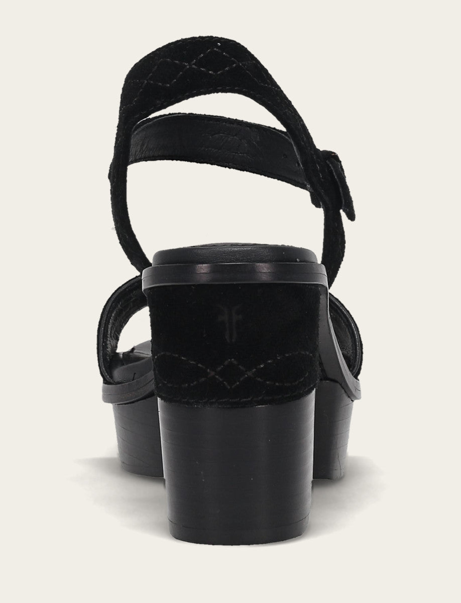 Women’s Black Pipa Woodstock Sandals - Black