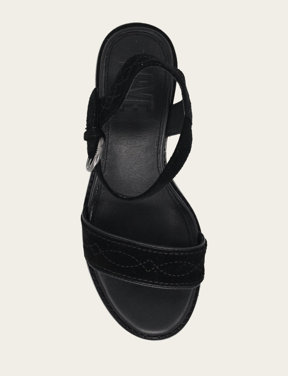 Women’s Black Pipa Woodstock Sandals - Black
