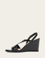 Women's Black Rachel Buckle Sandals - Black